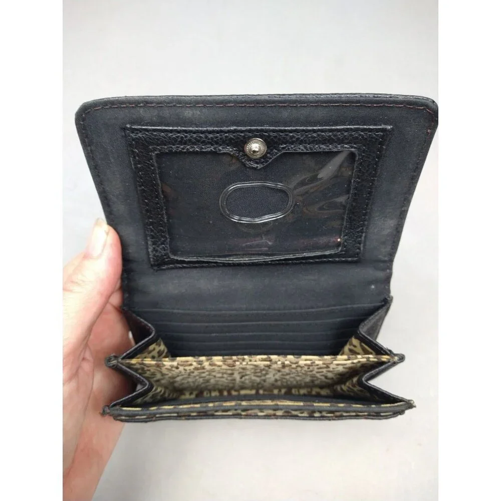 Relic Leather Wallet Brown Zip Pocket Coin Purse‎ Card Slots Bi-Fold Wallet